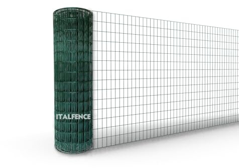 Italfence - Malla metálica electrosoldada Ø2,30mm, galvanizada y plastificada, 25m (Todas las alturas) [175cm]