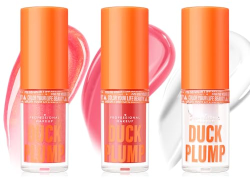 Boobeen 3PCS Lipgloss Set Langanhaltendes feuchtigkeitsspendendes Lippenöl Hydratisierender Lip Plumper Glossier Lippenbalsam Glänzender Glow Lip Stain Tint