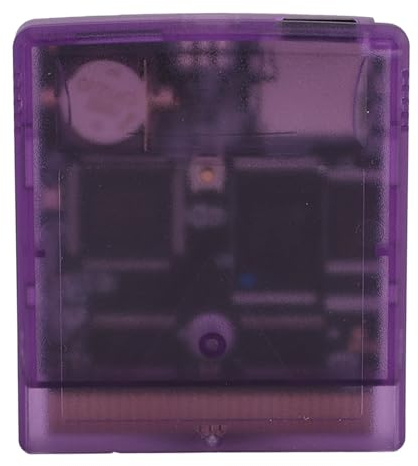 Cartouche Vidéo de Jeu 1000 en 1, Carte Mémoire 8 Go Intégrée, Carte Cartouche de Jeu Vidéo pour Console de Jeu Portable Gameboy Color Advance SP Light 1 2 (Violet Transparent)