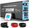 2500W Inverter 12v to 240v Pure Sine Wave with UPS Function,Off-grid Power Converter Uninterrupted Power Supply,with LCD Remote Control for Home,Office,Travel, Camping,Backup System for Power Outage