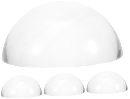 4pcs Heavy Clear Crystal Paperweights Multifunctional Dome Weights for Sewing Calligraphy and Pattern Making Glass Fabric Weights for Office and Outdoor Use