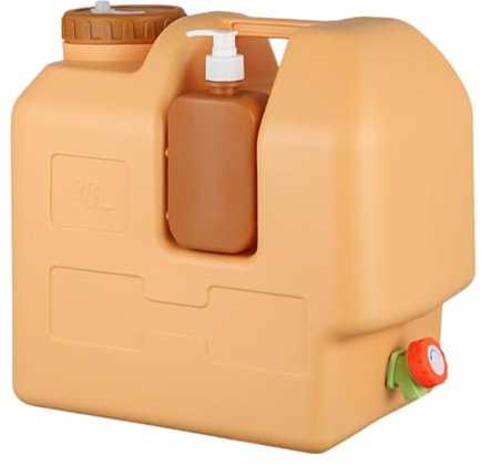 perfk Contenitore d'Acqua con Secchio del Rubinetto con distributore di Acqua di distributore di brocca per la Pesca da Picnic per Il Lavaggio delle Mani di, 30 Litri