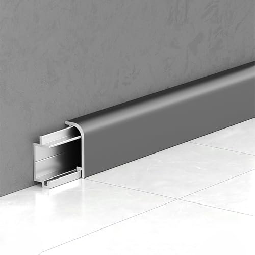 Élégantes moulures en aluminium – Lot de 4 protections d'angle de 125 cm pour panneaux muraux élégants pour la maison et le bureau (hauteur 2 cm, option 2)