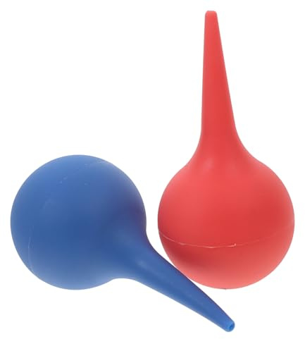 Hemobllo 2 Stück Gummi Ohrkugeln 75 Ml Ohrspülbirnen zum Sanften Ohrenschmalz Entfernen Weiche Saugnapf Ohrball Reinigung mit Glatter Spitze für Ohrpflege Zuhause und Unterwegs