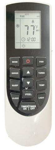 XINFUTE Repuesto YAN1F1 para mando a distancia universal de aire acondicionado GREE