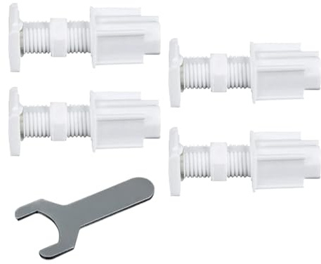 JIEBWCHA Roue pour volets avec code d'installation - 5 supports pour volets de plafond - ensemble supports verticaux pour volets, pièces de rechange pour maison, bureau, chambre et salle de bains