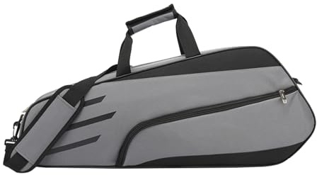 Borsa da tennis per 3 racchette, borsa da racchetta da racquetball, attrezzatura da badminton per trasportare attrezzi da badminton | Custodia organizer leggera da spalla, impermeabile per