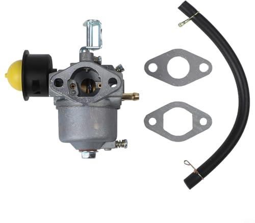 Niceminiwall Kit de carburateur de rechange 1P56F pour pièces de moteur de tondeuse à gazon, construction en métal de haute qualité avec poire d'amorçage et joints, compatible avec carburateur 1P56F