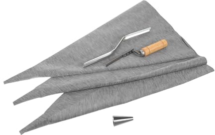 Gatuida Bolsa de Cemento para Lechada con Boquilla Metálica para Sellado Hermético Herramienta Resistente para Juntas de Azulejos y Mampostería Protección contra Humedad y Prolongada
