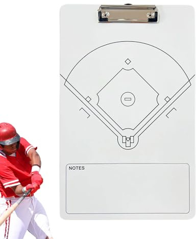 Generico Lavagna Tattica Magnetica da Baseball - Bronzo Doppia Faccia Cancellabile a Secco (35x22 Cm) | Strumento per Allenamento e per Squadre Scuola e Sport all'Aperto