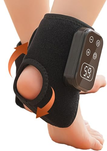 Tobillera calefactable con tecnología de grafeno - Masajeador eléctrico con función de calor, protección térmica flexible para la articulación del tobillo, diseño de banda ajustable | Vendaje calefact