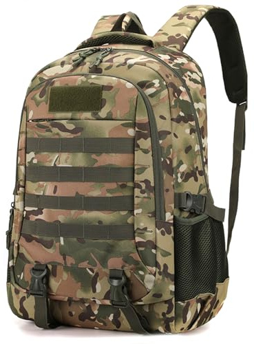 Xoeryoy Mochila de camuflaje, mochila de caza de gran capacidad, bolsa ligera para acampar y pescar deportes al aire libre para hombres