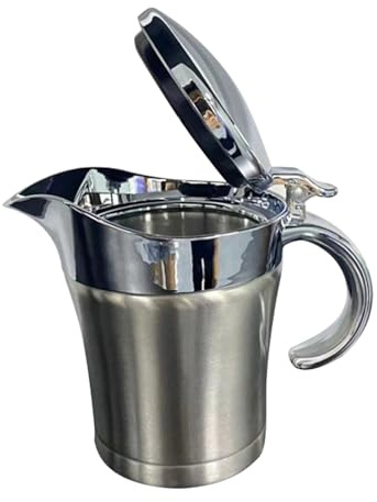 Salsiera termica – Ciotola da cucina a doppia parete per succhi e condimenti, strumento portatile per tavolo da pranzo, preparazione, salse varie, ketchup, crema da dessert, uso quotidiano e pasti