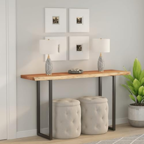 Acacia Trä Live Edge bord för bar eller möbler ersättning rustik slät finish lätt att rengöra hållbar yta perfekt för heminredning och gör-det-själv-projekt