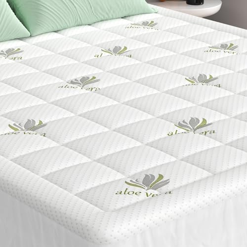 Wowttrelax Surmatelas 140 x 190, Housse de Matelas 140x190 Respirant, Rafraîchissant sur Matelas 2 Personnes 140x190 avec Poches Profondes pour Matelas 15-30 cm avec Élasticité Tout Autour