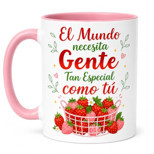 Taza Personalizada con Frase Inspiradora 360 ml, Tazas Personalizadas Doble Cara, Tazas Originales para Regalar Mujer Amiga Compañera, Tazas Desayuno de Cerámica, Regalo Compañera Trabajo