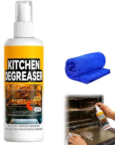 Spray nettoyant pour barbecues, dégraissant puissant, produit anti-graisse à action rapide, adapté aux grilles de barbecue, aux fours et aux surfaces de cuisine, application facile par pulvérisation