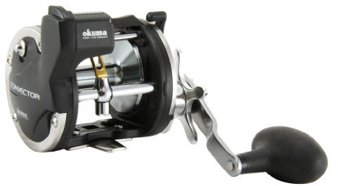 OKUMA Convector Star Drag Left-handed Line Counter Reel (20/220),Black