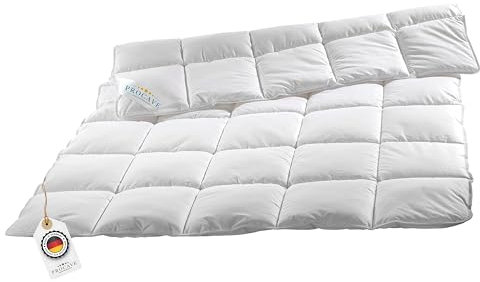 PROCAVE Micro-Comfort Ganzjahresdecke 155x200 cm | Microfaser | Steppdecke | Bettdecke | Einziehdecke | Mono Decke | Steppbett | Soft Touch