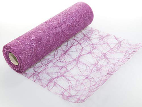 Sizoweb Tischläufer in unterschiedlichen Farben, 30 cm breit, 5 oder 20 m lang 20 m Alpenveilchen 3480