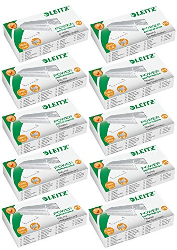 Leitz 55700000 Heftklammer (24/6 mm) 1000 Stück verzinkt (10, 24/6 mm)
