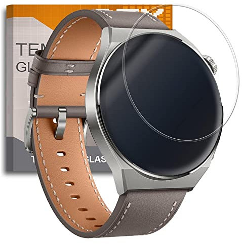 REY Pack 3X Bildschirmschutz aus gehärtetem Glas für UNIVERSAL 42 mm SMARTWATCH, Schutzfolie, Displayschutzfolie 9H+ Härte, Anti-Kratzen-Öl-Bläschen ¡¡¡¡ Messen Bevor Sie kaufen !!!!