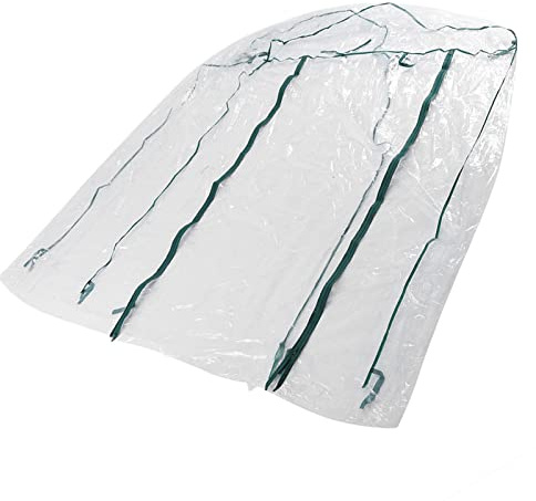 01 Maison de Jardin Résistante à la Corrosion, Serre Portative Robuste, Transparent, PVC, Enroulé, Pour Parc de Jardin