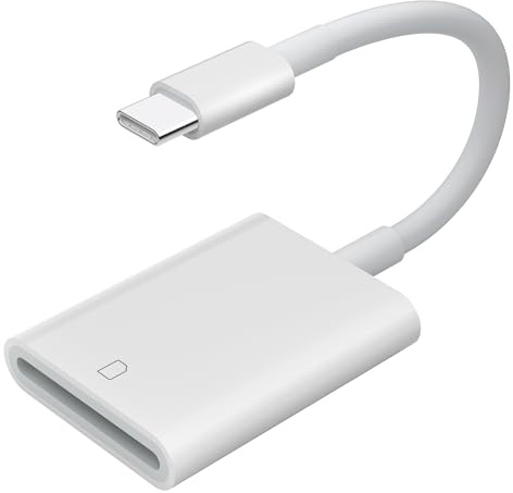 TIANSONG USB C SD Card Reader,USB 3.0 High Speed to SD Card Adapter for iPhone 15/16 Pro Max iPad Pro Trail Game Camera Viewer for MacBook Pro/Air iMac M1 M2 M3 Galaxy S24 Android PhoneTablet (White)