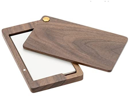 BNNP Kartenhalter für Damen/Herren Visitenkartenhalter Holz Multi Kartenetui Tragbare Kartenhalter Etui Visitenkartenhalter Halten Sie Ihre Visitenkarten sauber Buissnes Kartenhalter (Farbe: A)