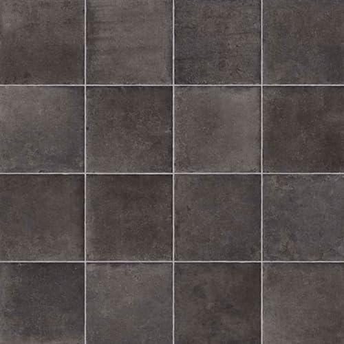 Stone Effect Anti-Slip Black Vinyl Flooring For LivingRoom, Kitchen, 2.0mm Thick Textile Backing Vinyl Sheet With Textile Backing Waterproof Lino Flooring-1m(3'3) X 2m(6'6)-2m²