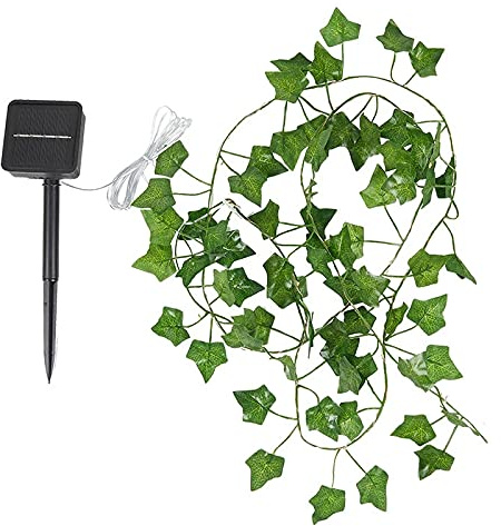 Kuuddker Solar Lights Maple Leaf Fairy Lights Waterproof Outdoor Garland Solar Lamp Christmas for Garden Decoration-2M 20LED