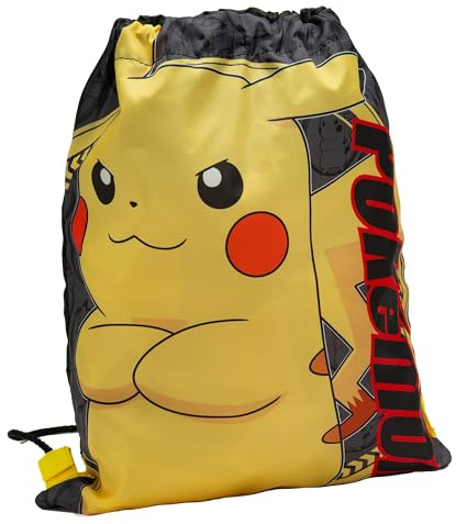 Pokemon Drawstring Bag Kids PE Kit Gym Swim Bag For Boys & Girls