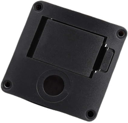 Dilwe 9V Battery Box for Guitar Pickups, Secure Design, Leak-Proof, Durable Battery Holder Case with Black Cover for Electric Guitars, Acoustic Guitars, Guitarists, Stage, Studio, Home Use