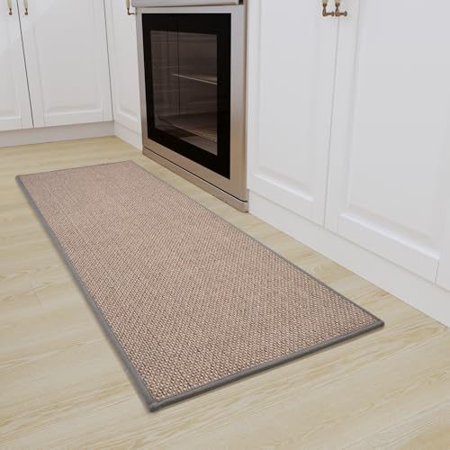 SIXHOME Tapis de Cuisine antidérapants Tapis Lavable en Machine absorbants et résistants aux Taches(Gris,40 * 120cm)