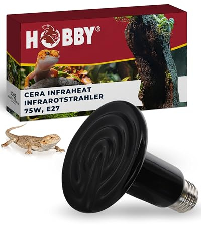Cera Infraheat, 75 W, keramischer Infrarot Dunkelstrahler zur Reptilien- und Insektenhaltung