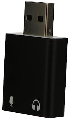 OSALADI External Sound Card Usb Stereo Audio Adapter Channel Headphone Dac Amp for Laptop Gaming