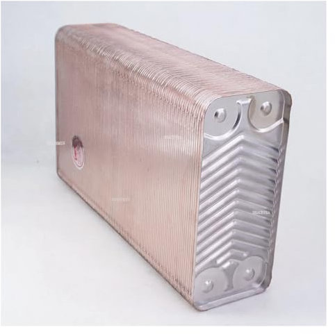 VCHICS Wärmetauscher, 150 Platten Wärmetauscher Bier Würze Kühler Kühler SUS 304 Edelstahl for Homebrew Kühlung Für Fußbodenheizung, Warmwasserbereitung