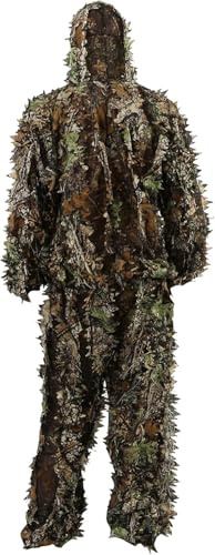 Zicac 3D Ghillie Tarnanzug Dschungel Ghillie Suit Woodland Camouflage Anzug Kleidung Für Jagd Verdeckt Festschmuck