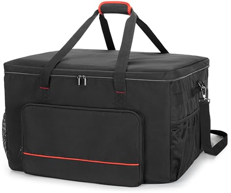 HODRANT Grill-Tragetasche,tragbare BBQ-Grilltasche mit Mehreren Taschen | kompatibel mit Ninja OG951 OG850 Woodfire Pro XL Outdoor-Grill & Smoker, tragbare BBQ-Grilltasche für Grill und Zubehör