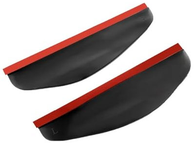 MEIZIYU 2 Stück Auto-Rückspiegel, Regen-Augenbraue, passend for Dacia, Duster, Opel Insignia, passend for A3, passend for Ford, Fiesta Ecosport, passend for Mazda, 3 Auto-Rückansicht Rückspiegel-Regen