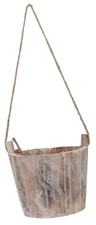 Hemobllo Maceta Colgante para Suculentas, Estilo Vintage de Madera