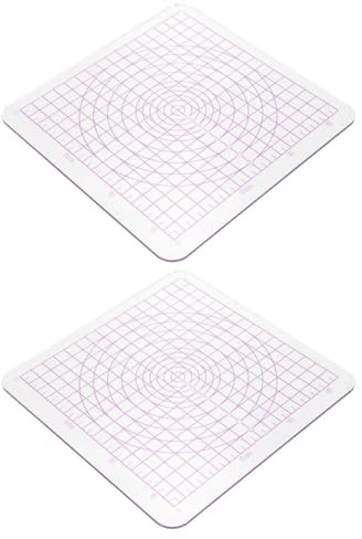 ABOOFAN 2 Pezzi Tavola di Argilla Acrilica Trasparente con Angoli Arrotondati Strumento per Modellare Argilla Polimerica Piastra per Scultura e Laminazione per Uso Scolastico e
