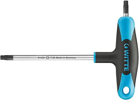 WITTE 81409 - Llave en T Torx doble varilla PROTOP - Torx 9 / Largo 100 mm.