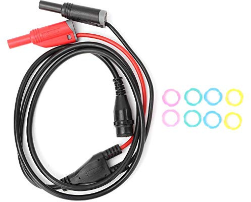 Walfront BNC Stecker auf Sicherheits Bananenstecker, P1204 50Ω 500V / 5A 5 mm Koaxialkabel Prüfkabel für Oszilloskope (100 cm)