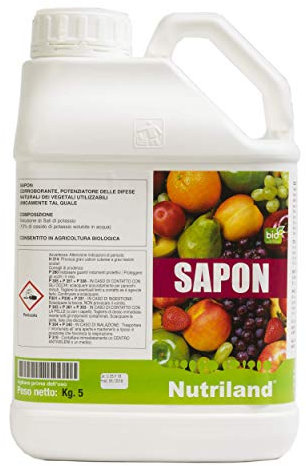 Sapone molle di potassio Biologico per piante da orto e frutti - 5L