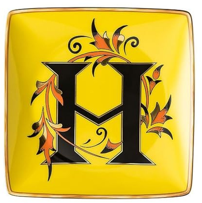 Versace by Rosenthal - Ciotola, piatto, scodella, Alfabeto Holiday - H - 12 x 12 cm - Porcellana