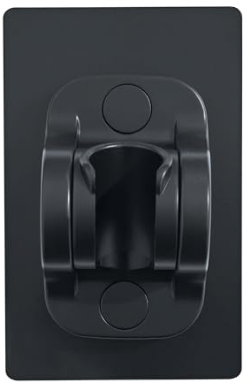 YICI Support de pommeau de douche sans perçage - Adhésif puissant - Angle réglable - Noir - 12 cm