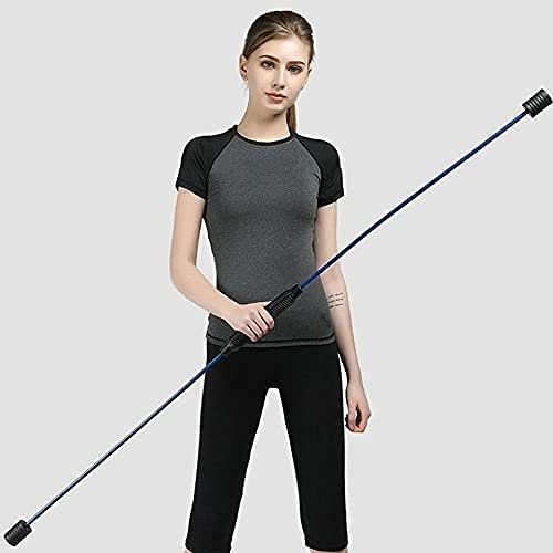 Fitness Schwingstab Pilates Stange Tragbares Yoga Stick Fitness Stretch Bar Multifunktions-Fitness-Trainingsübung Elastischer Stock Vibrationsstange Zittern Sport Yoga Zauberstab Workout Bars LIOYUHG