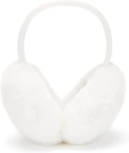 Calentadores de orejas plegables para adultos y niños con tímpanos neutros en invierno de moda (blanco orejas calendadoras)