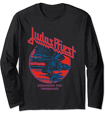 Judas Priest Screaming For Vengeance Blue Eagle Manche Longue